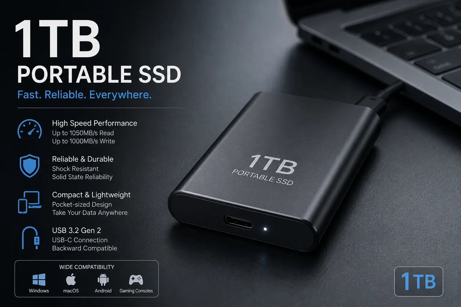 1TB Portable SSD
