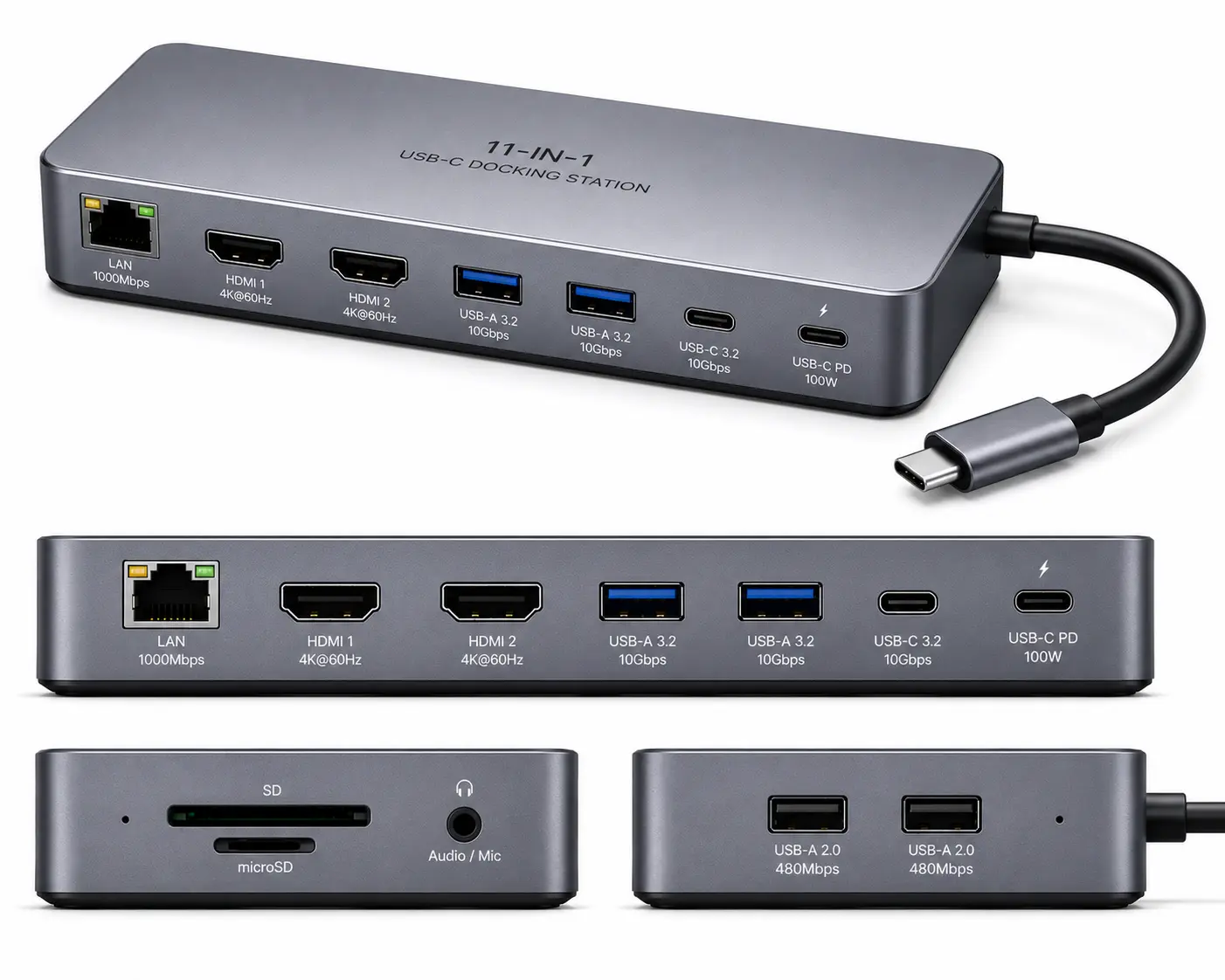 USB-C 11-in-1 Docking Station